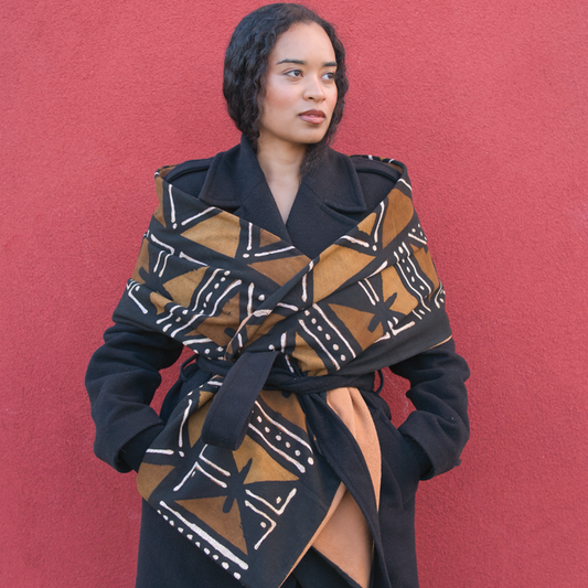 Beautiful bogolan scarf “Ralia”