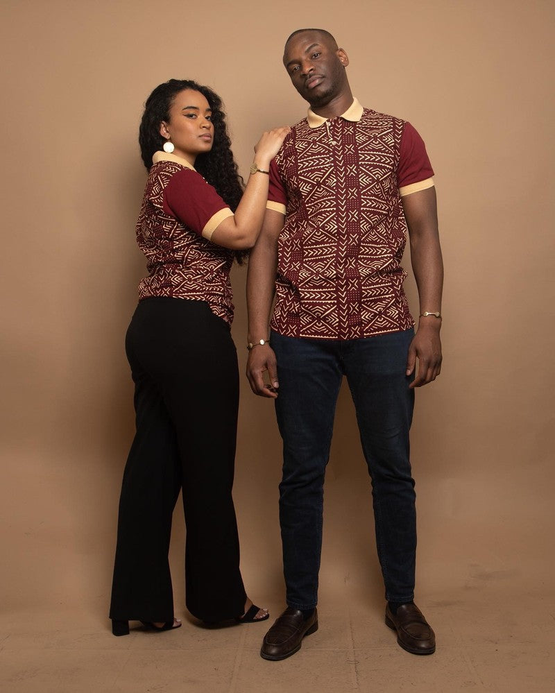 “Abidjan” unisex cotton and wax t-shirt