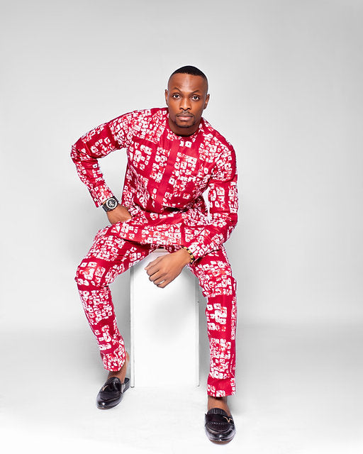 Keneh Men's African Print Co-ord set