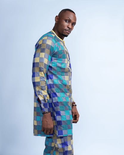 Iyke Men's African Print Co-Ord Set