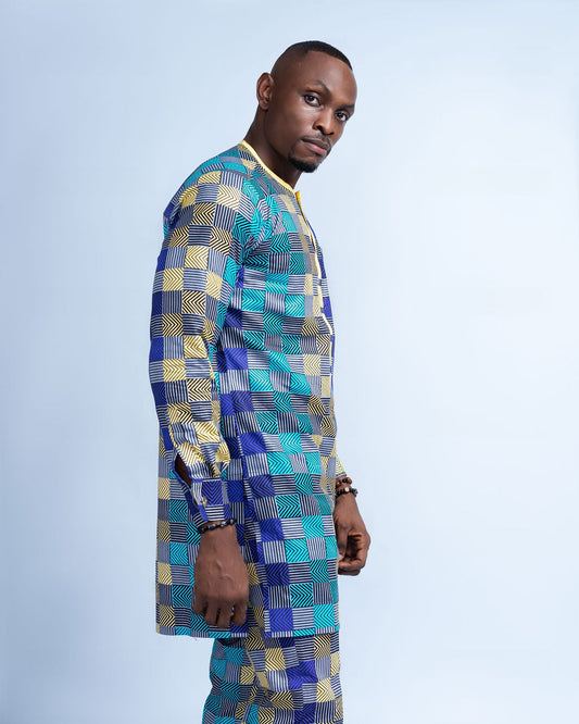Iyke Men's African Print Co-Ord Set