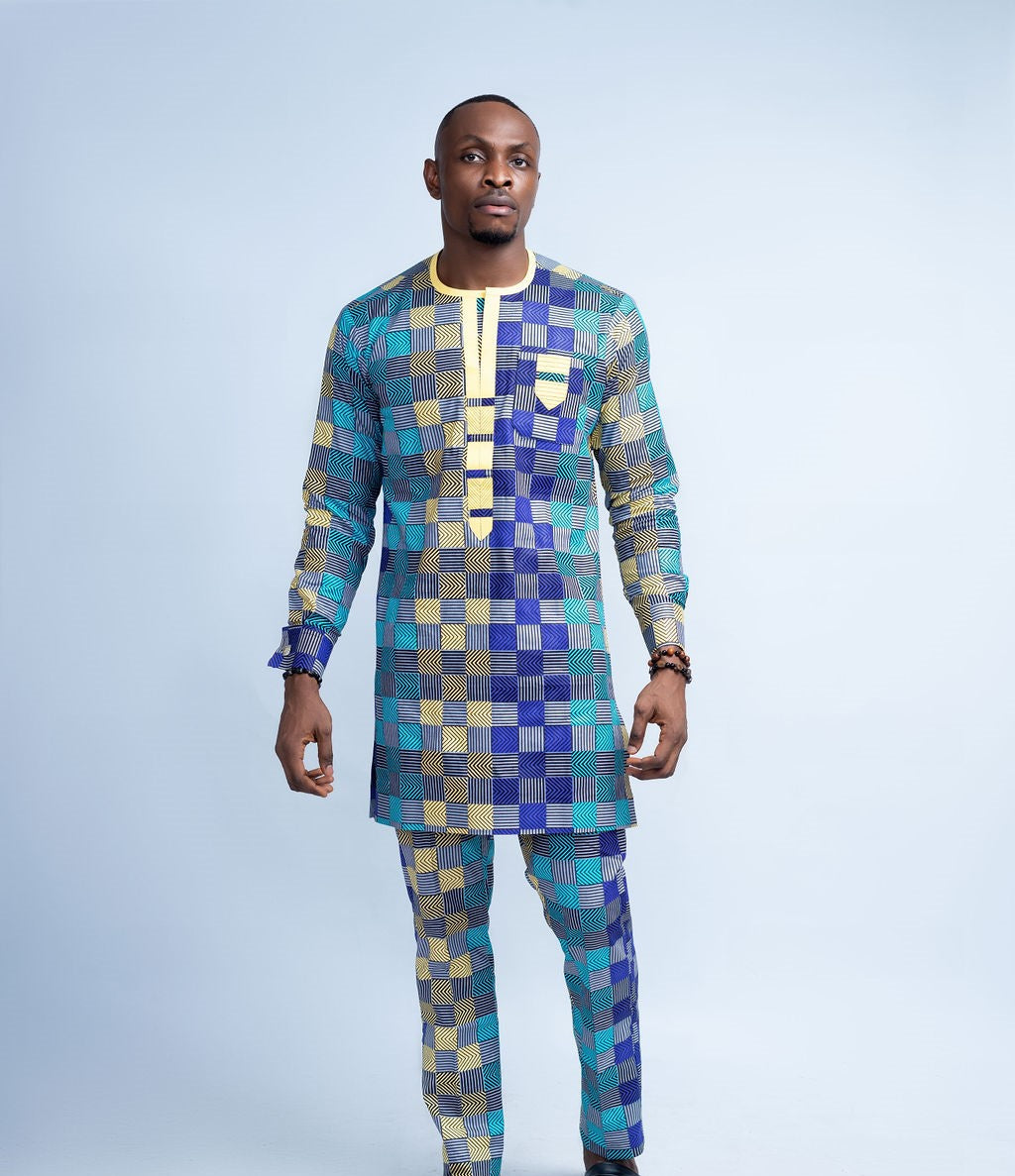 Iyke Men's African Print Co-Ord Set