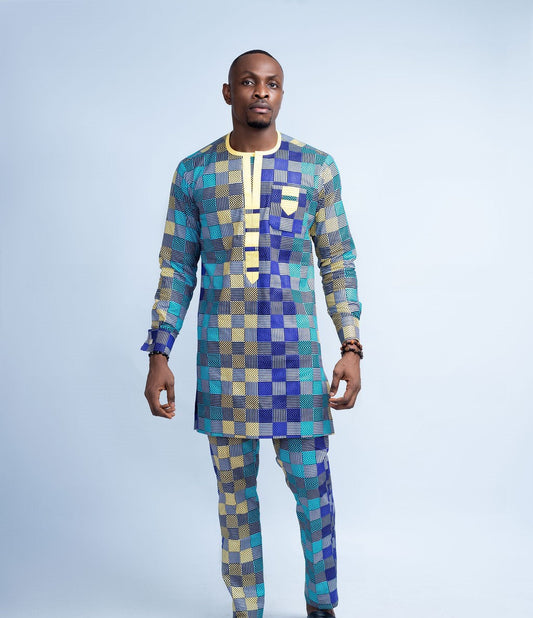 Iyke Men's African Print Co-Ord Set