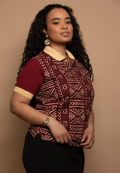 “Abidjan” unisex cotton and wax t-shirt