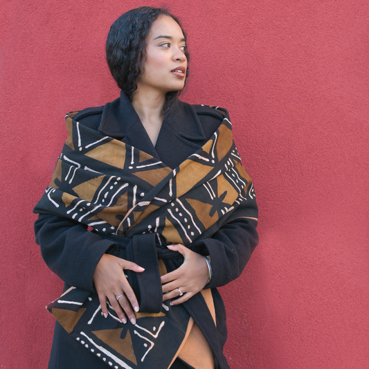 Beautiful bogolan scarf “Ralia”