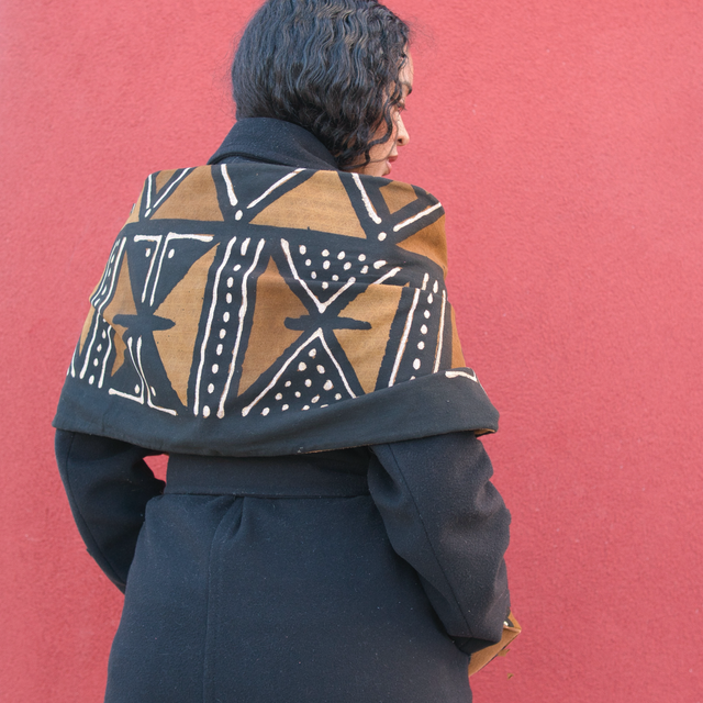 Beautiful bogolan scarf “Ralia”