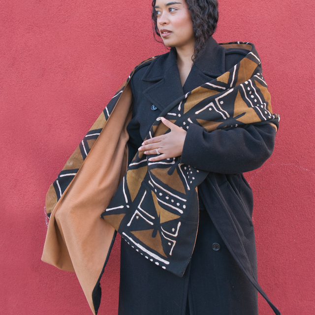 Beautiful bogolan scarf “Ralia”