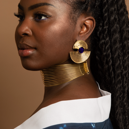 Beautiful bronze choker necklace “Cerise”