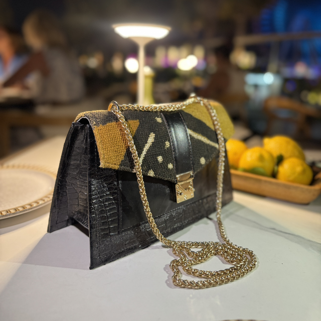 Sac Cuir et Bogolan « Nala »