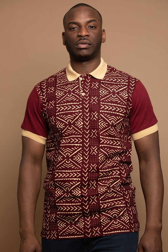 “Abidjan” unisex cotton and wax t-shirt