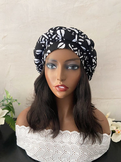 Scarf/turban wax & satin