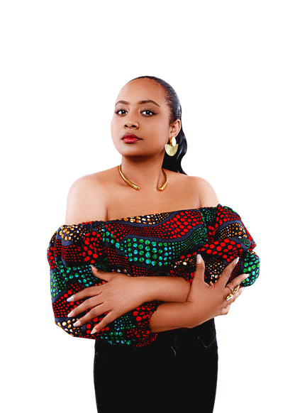 Zuberi african print crop top